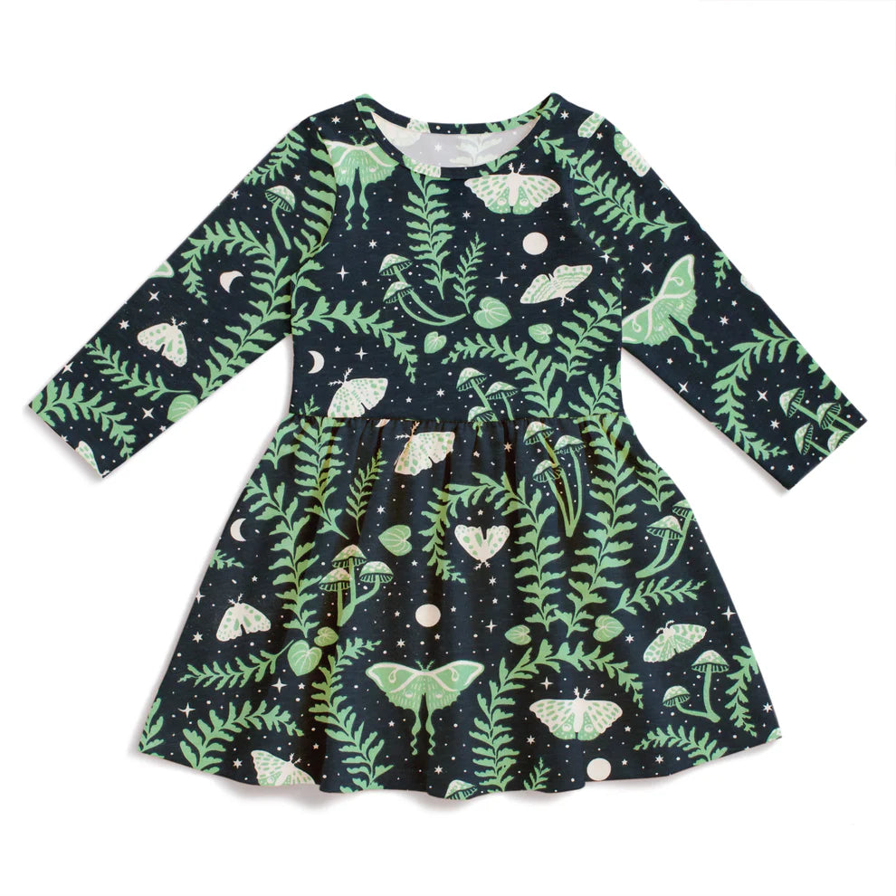 Calgary Dress, Luna Moths Night Sky