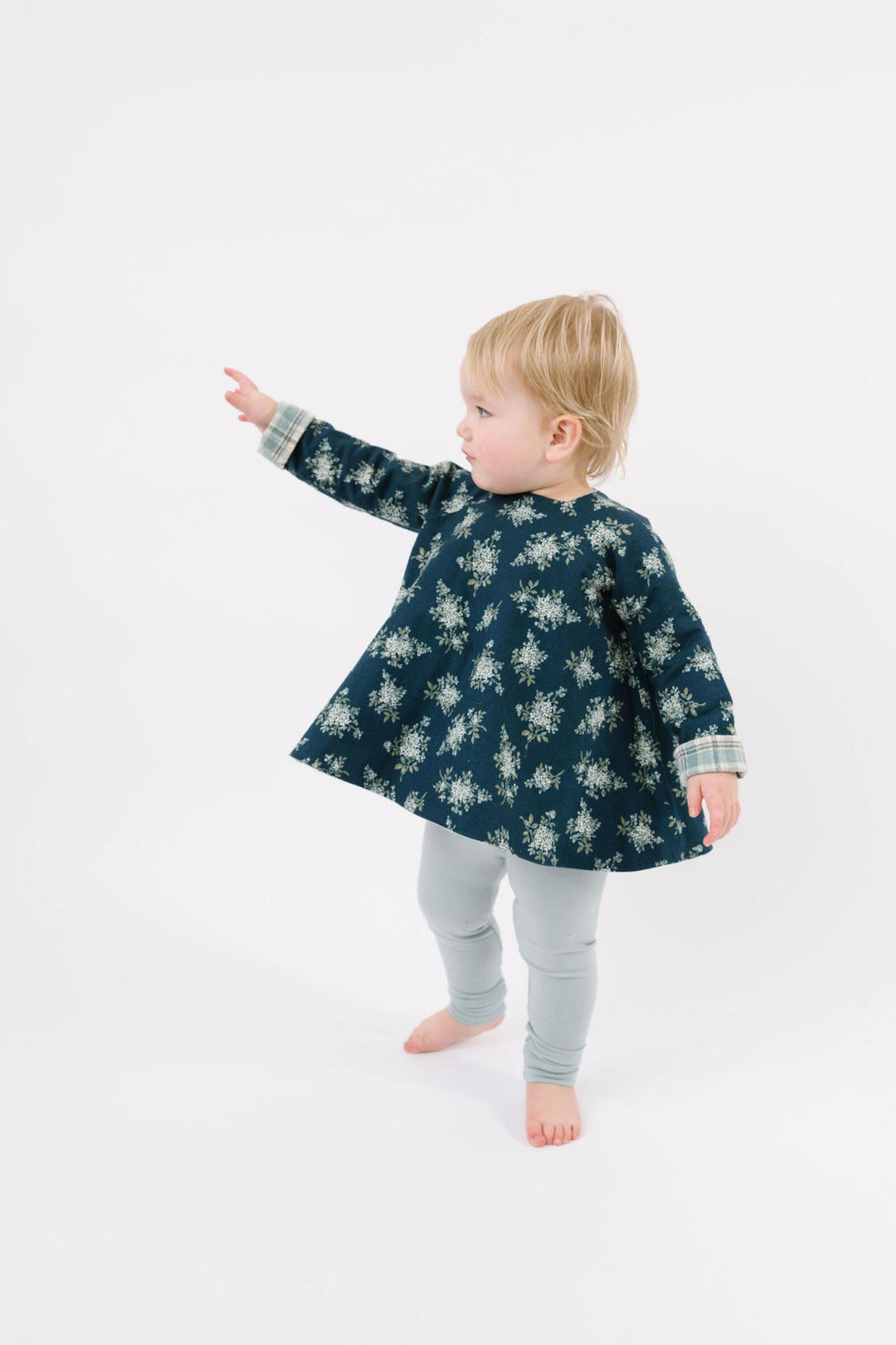 Reversible Swing Tunic, Winter Corsage