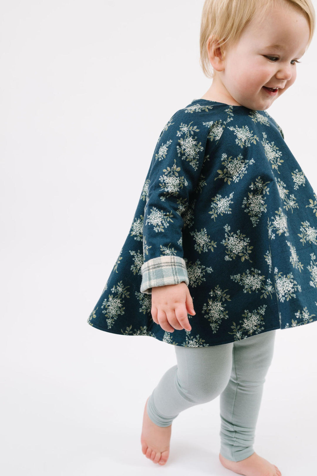 Reversible Swing Tunic, Winter Corsage