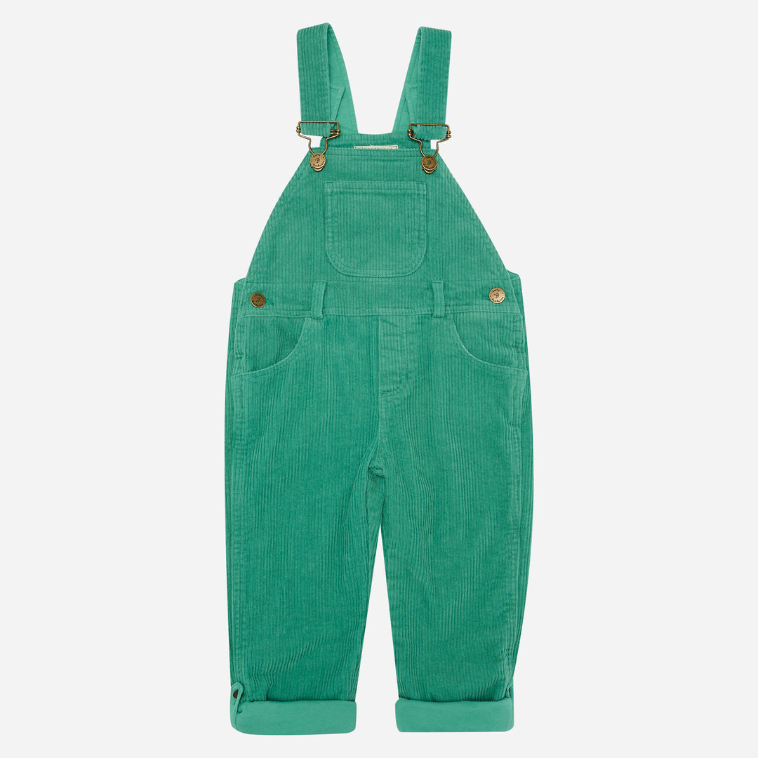 Chunky Cord Dungarees, Emerald