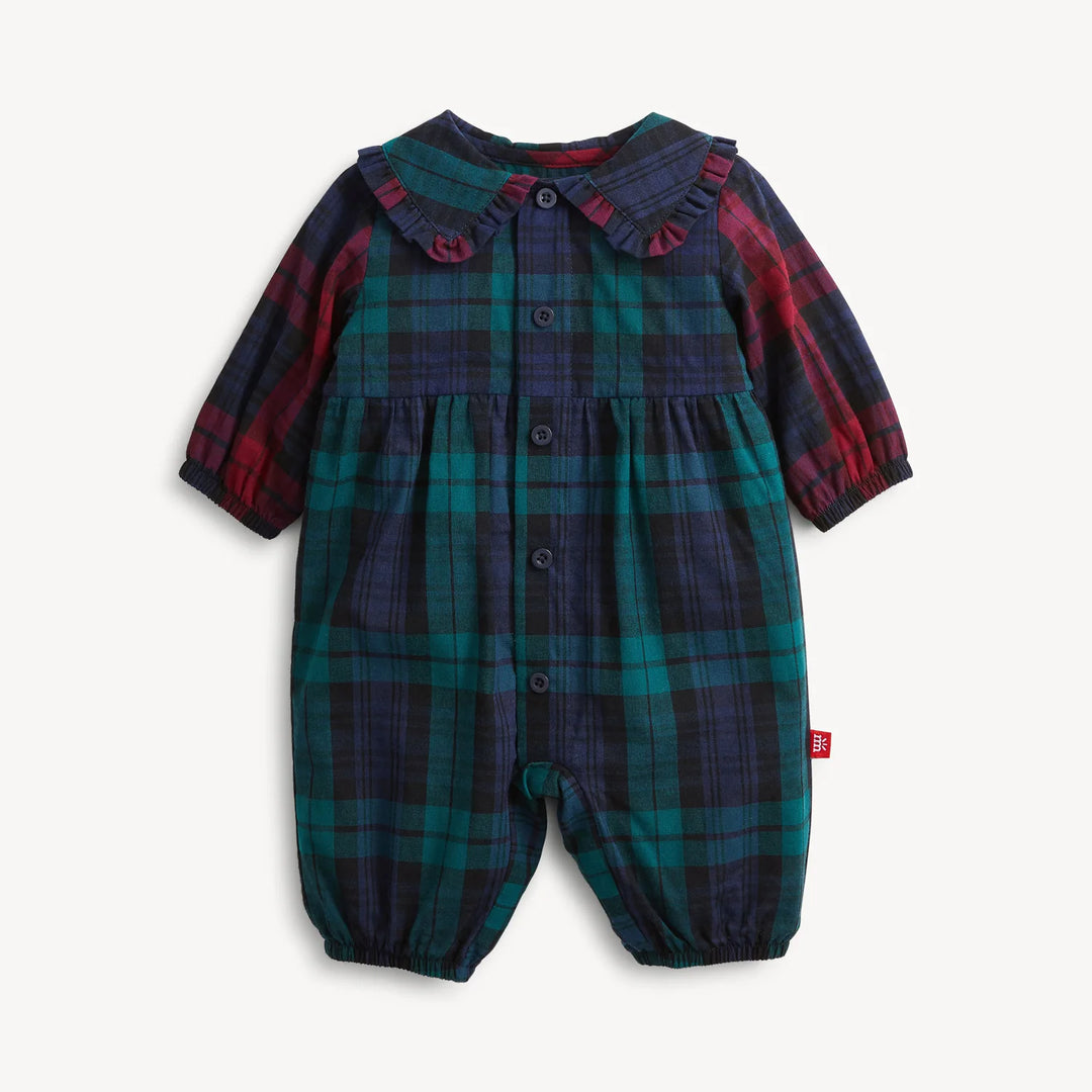 Girls Flannel Romper, Plaid