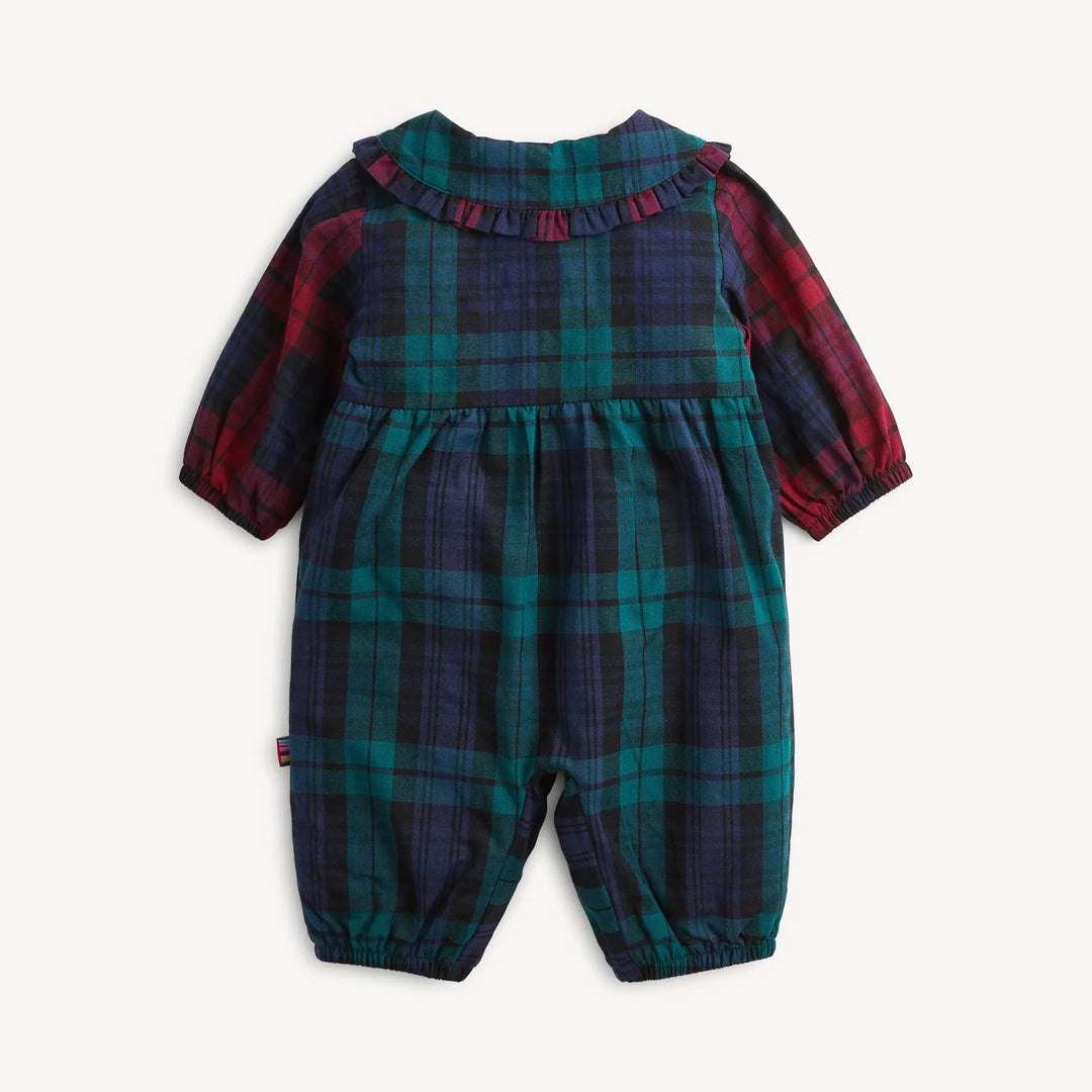 Girls Flannel Romper, Plaid