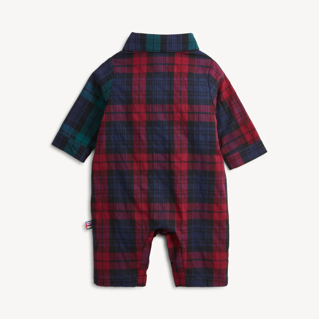Boys Flannel Romper, Plaid
