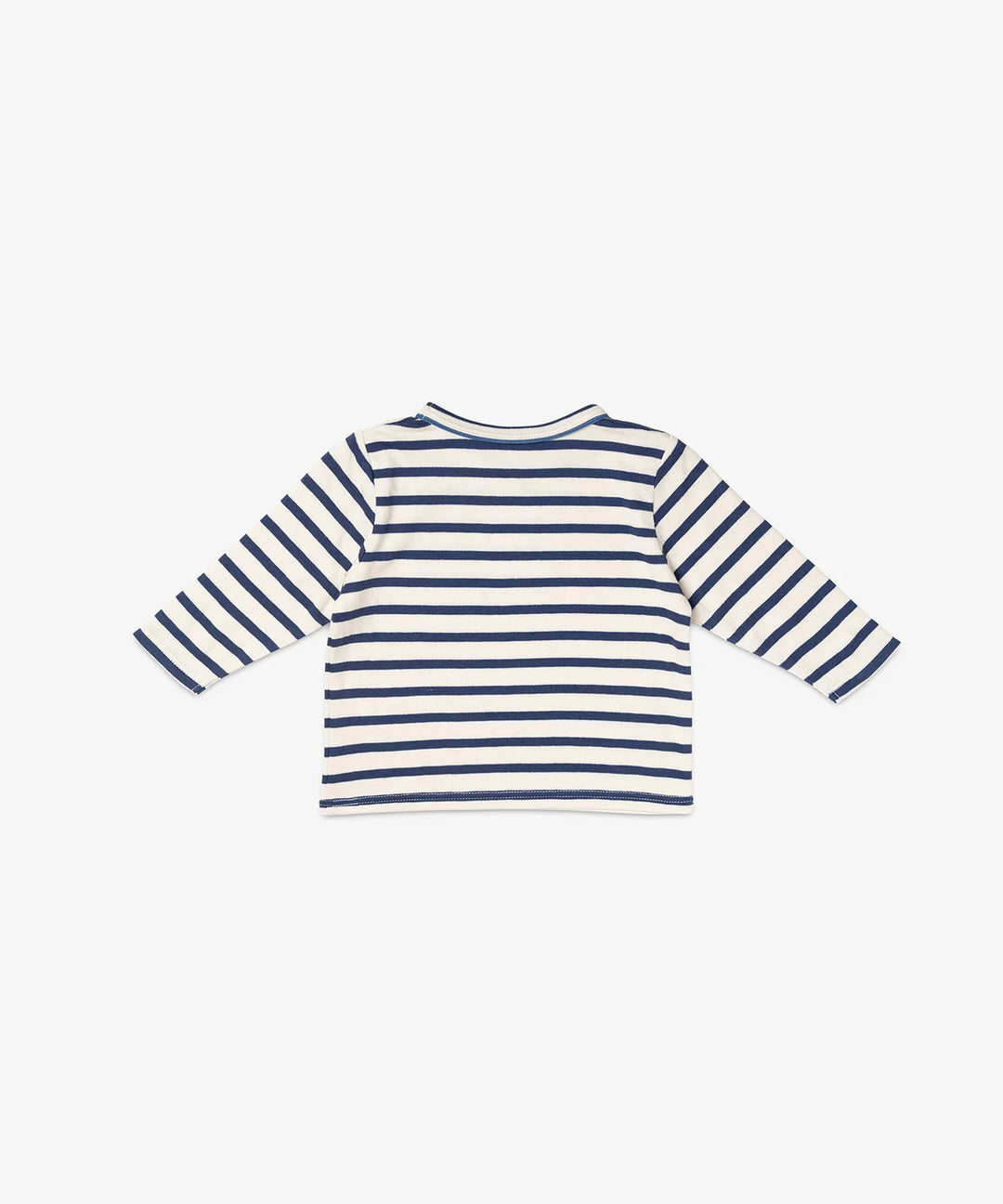 Edward Baby T-Shirt, Navy Stripe