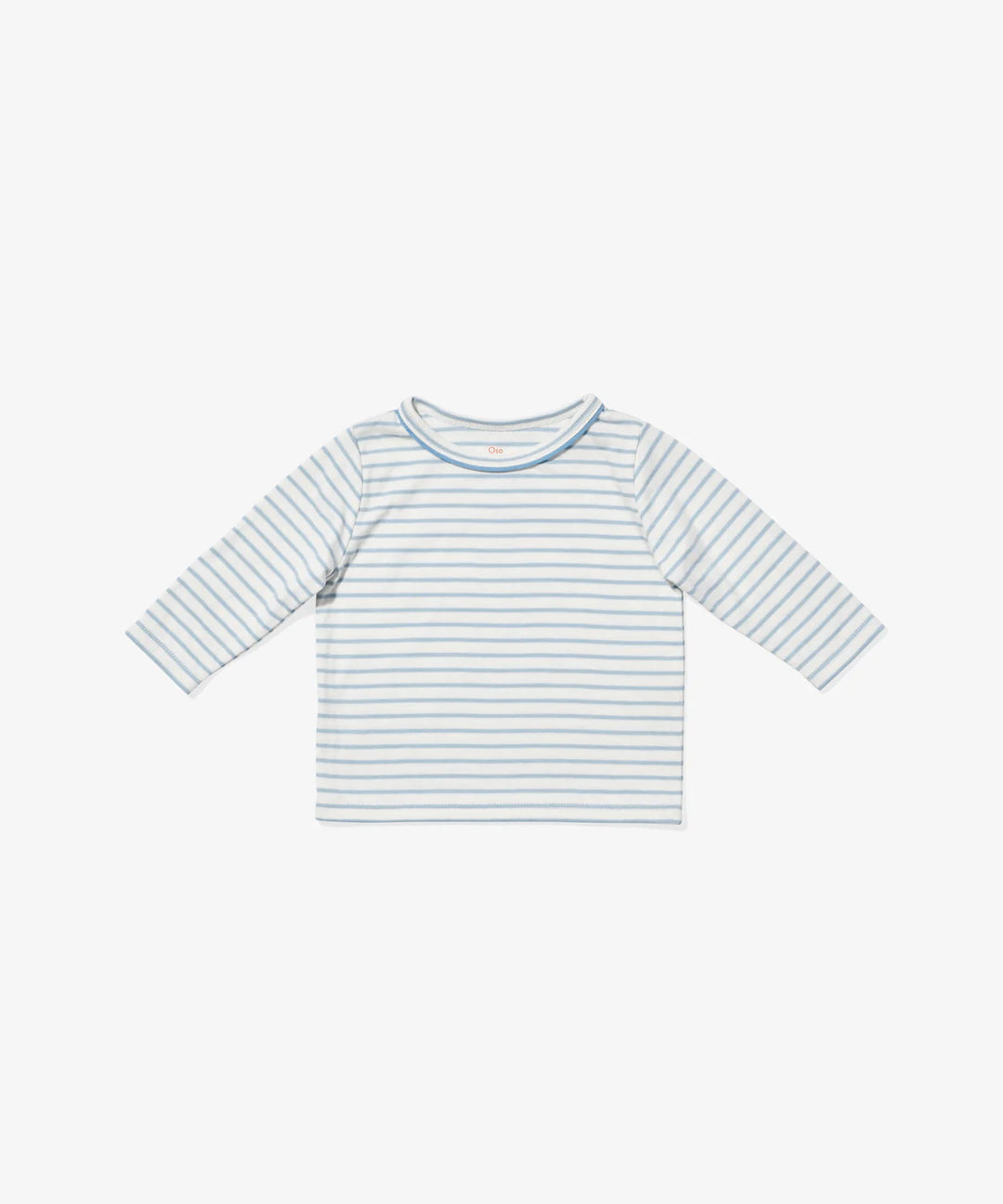 Edward Baby T-Shirt, Blue Mini Stripe