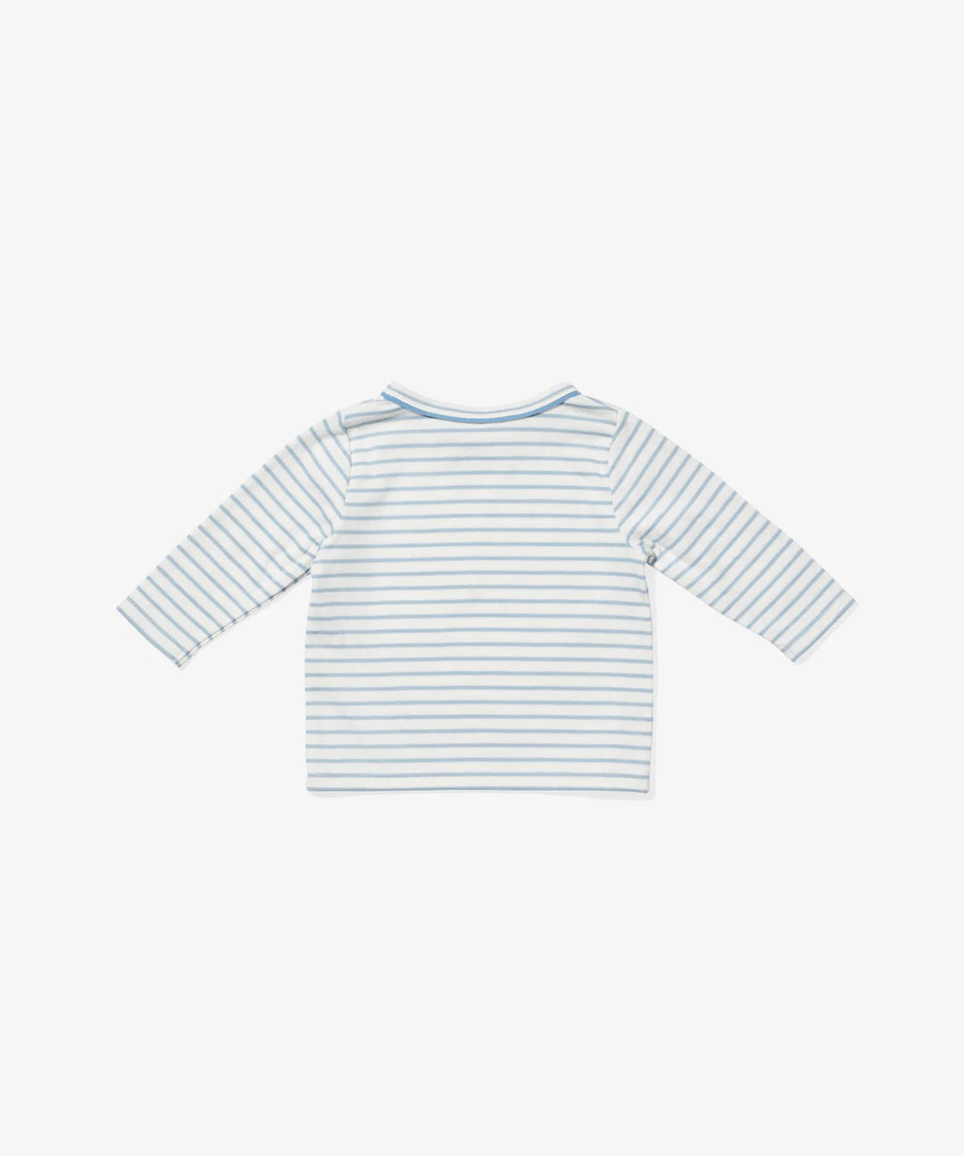 Edward Baby T-Shirt, Blue Mini Stripe