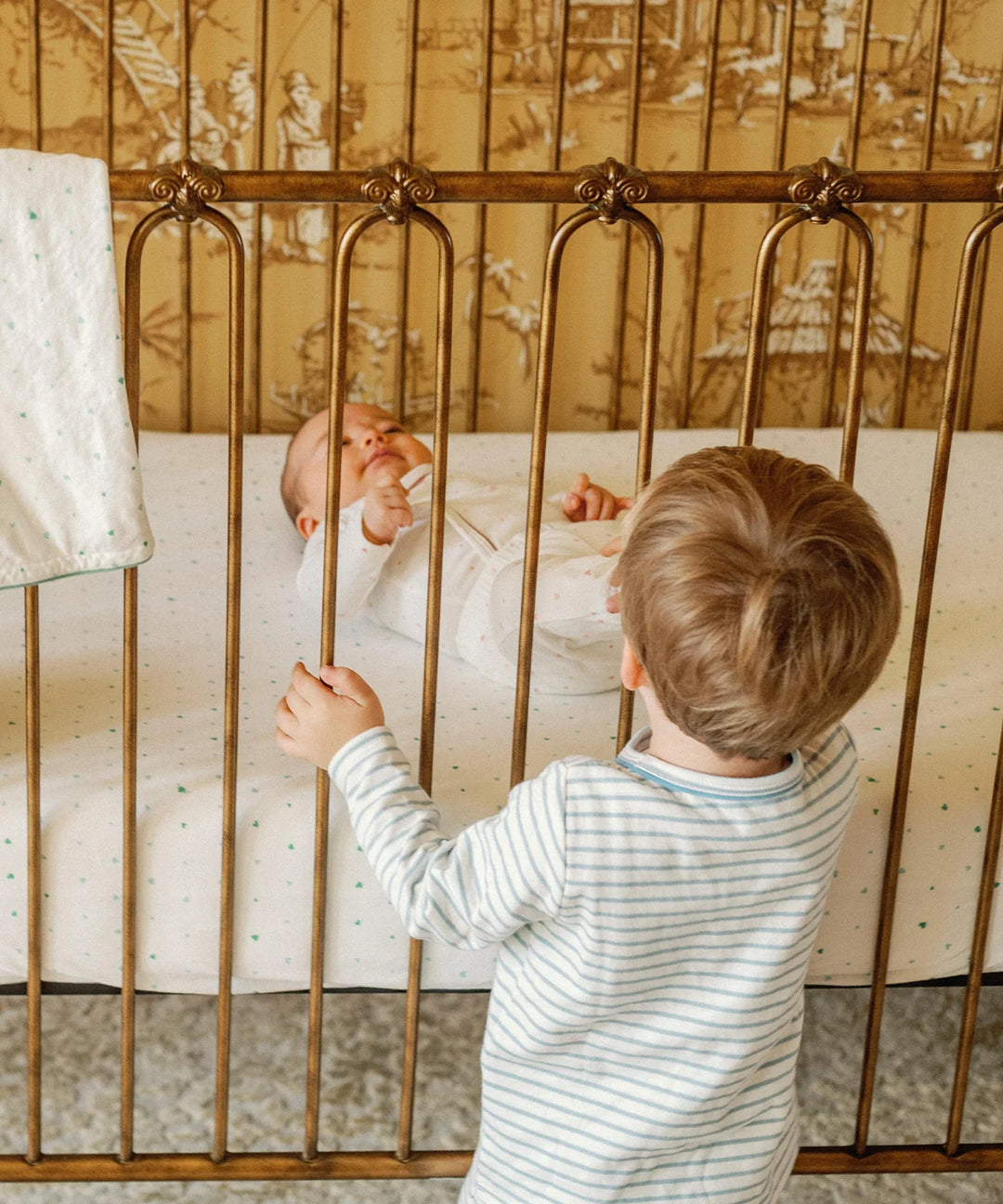 Edward Baby T-Shirt, Blue Mini Stripe