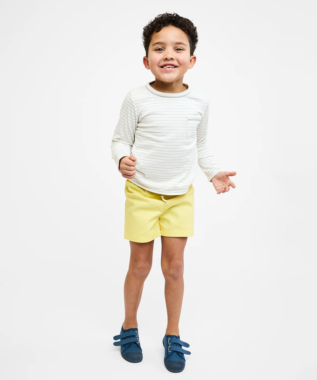 Edward T-Shirt, Cloud Mini Stripe