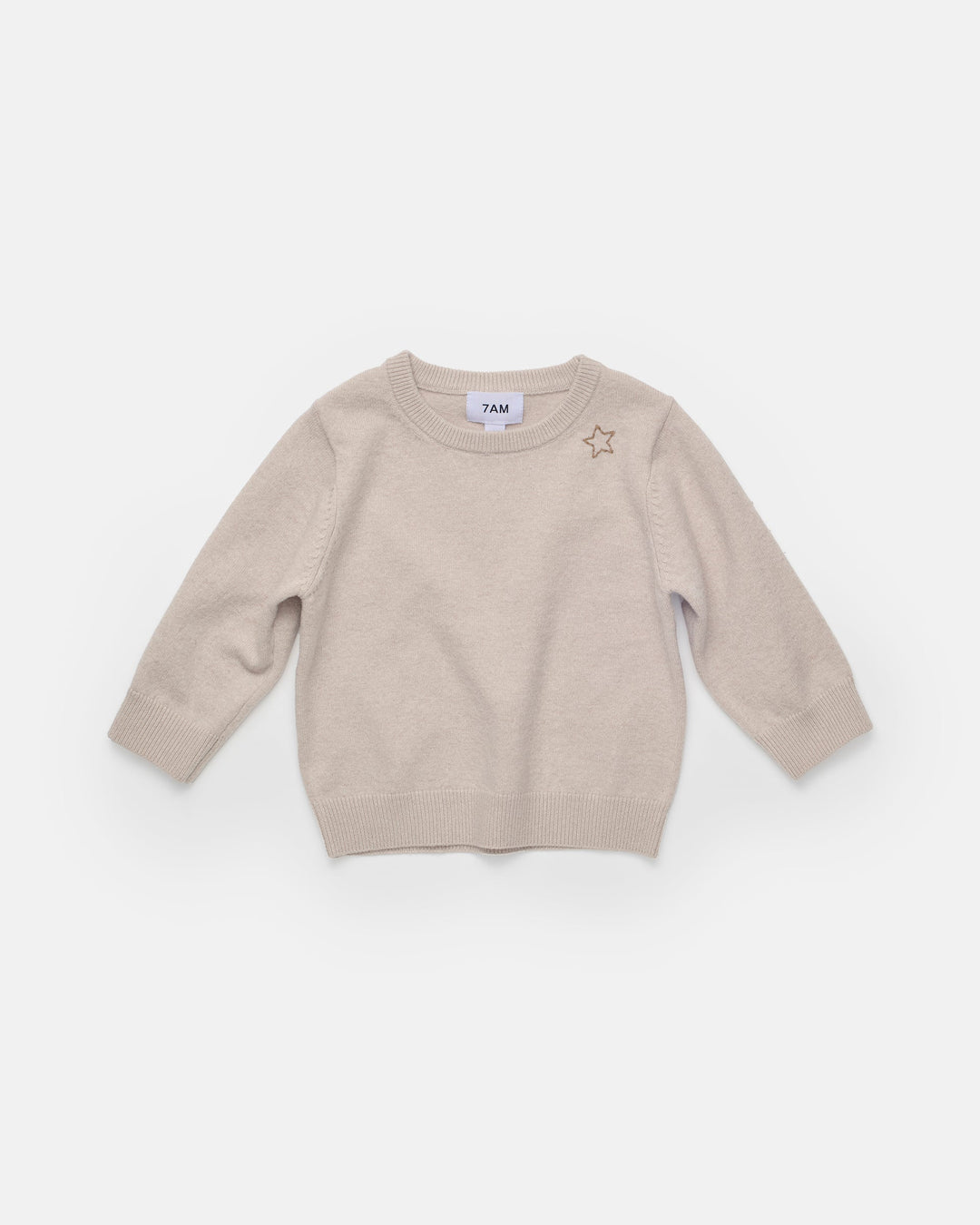 Crewneck - Faux Cashmere, Bisque