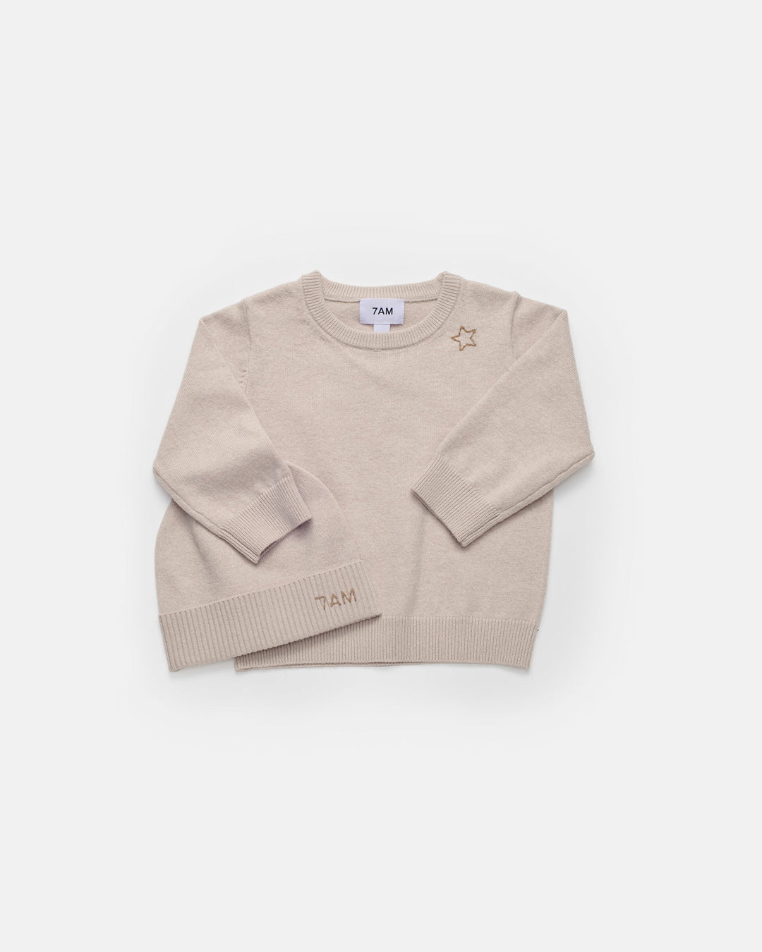 Crewneck - Faux Cashmere, Bisque
