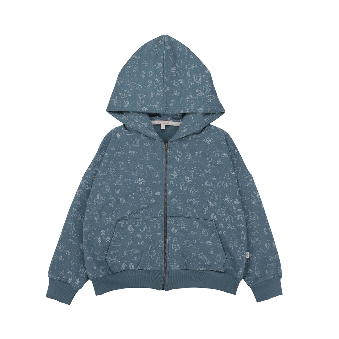 Hoodie, The Story - Aegean Blue