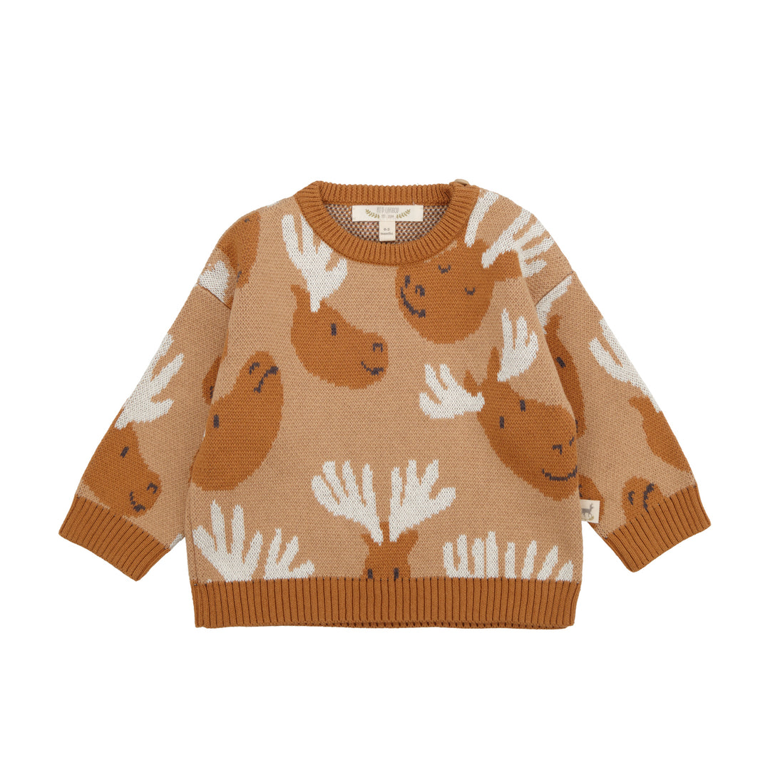 Knit Sweater, Moose - Tan