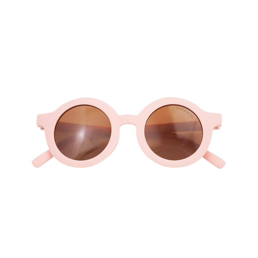 Round Sunglasses, Blush Bloom
