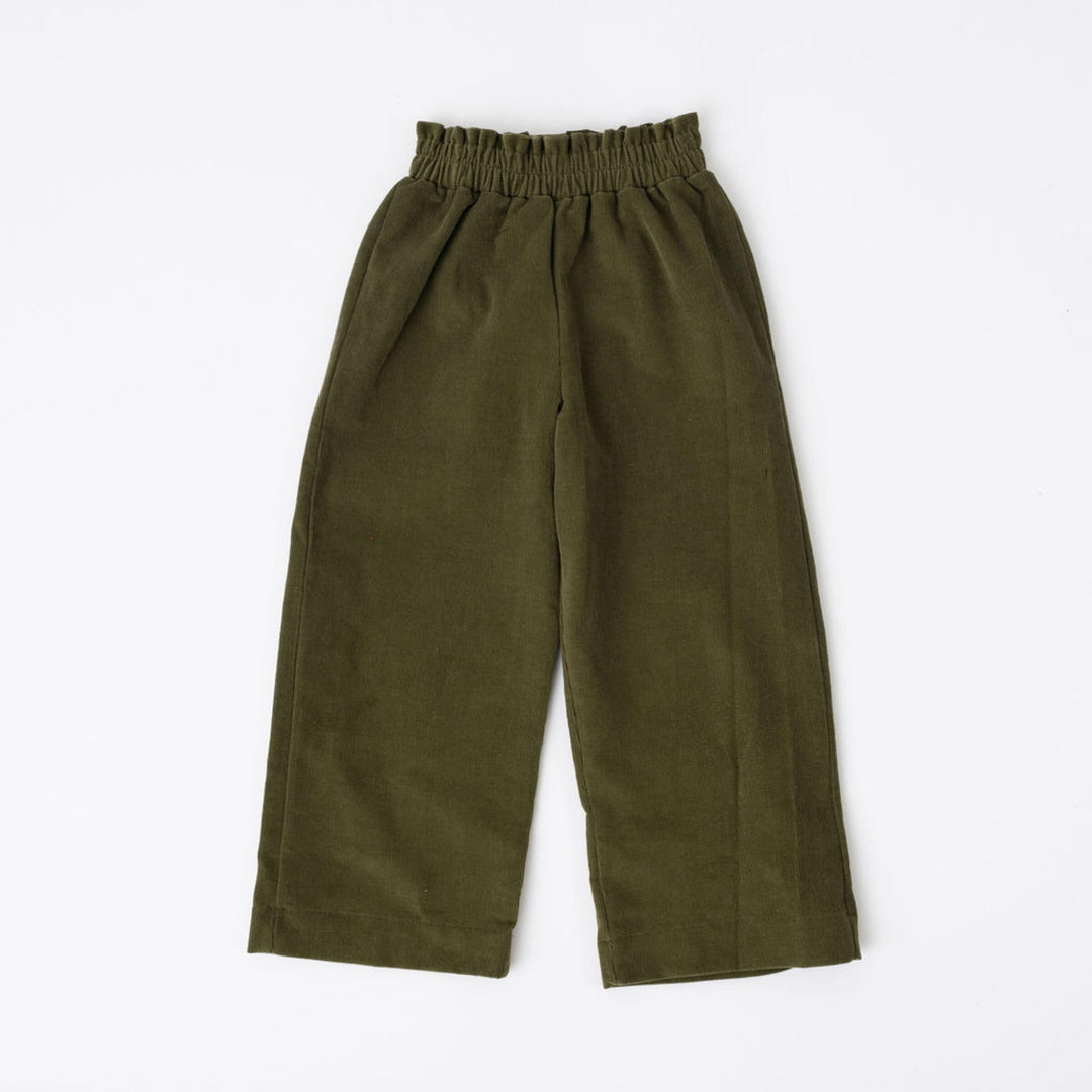 Corduroy Gaucho Pant, Olive