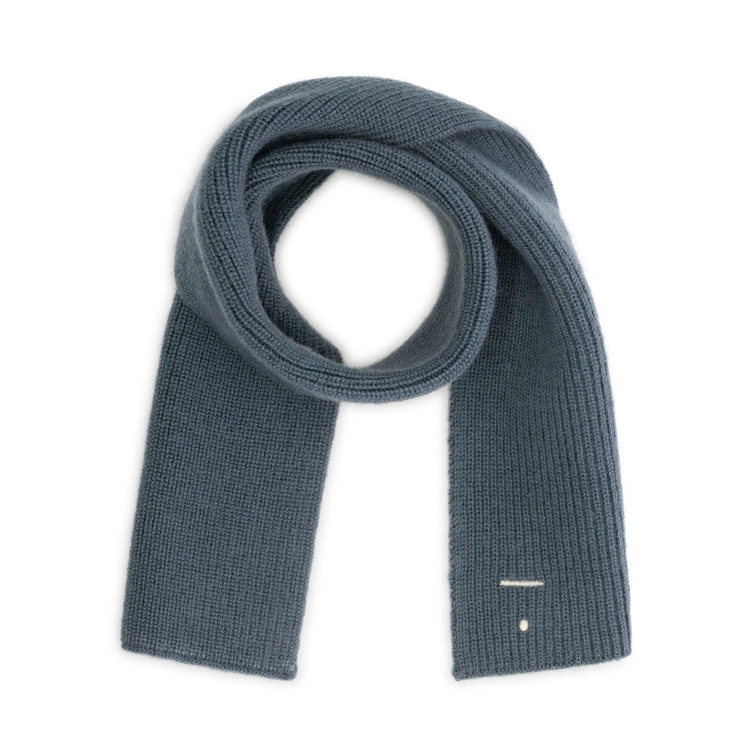 Baby Knitted Scarf, Blue Grey