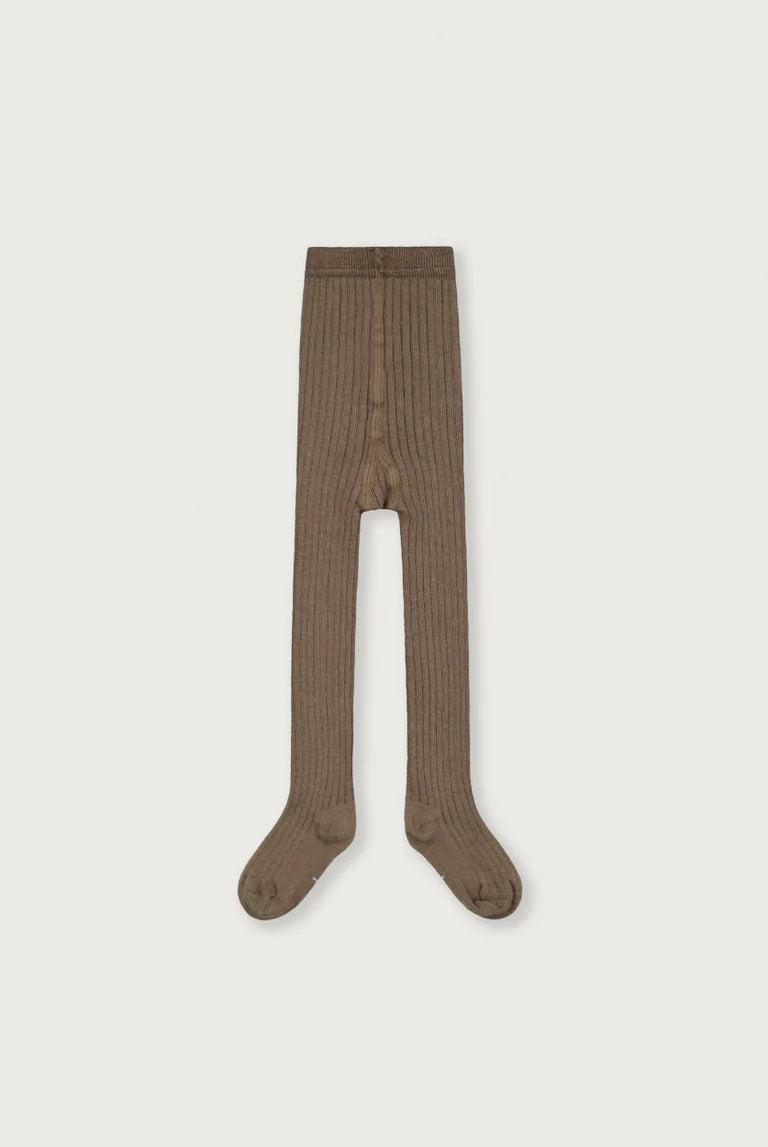 Gray Label Ribbed Tights, Brownie