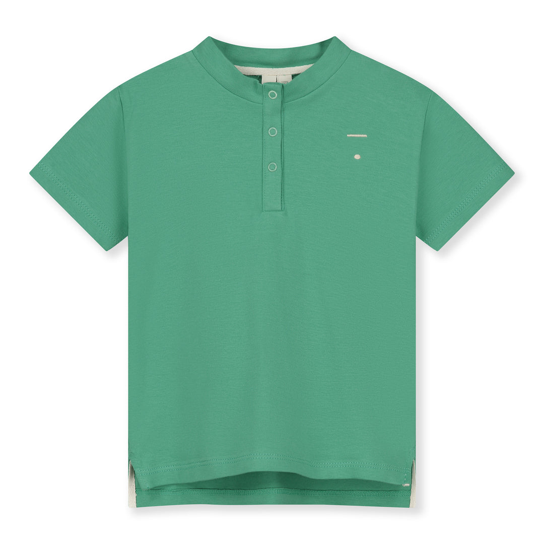 Baby S/S Henley Tee, Bright Green