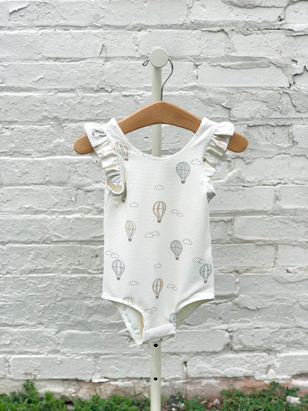 Scoop Back One-Piece, Hot Air Balloons