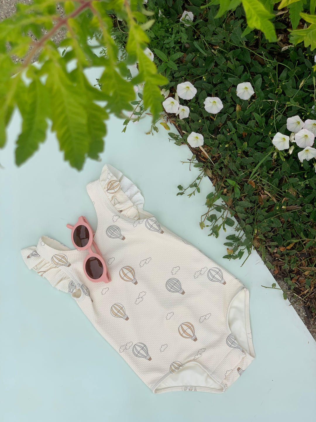Scoop Back One-Piece, Hot Air Balloons