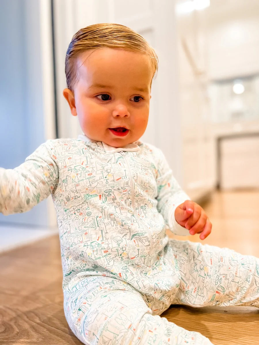 Zip Baby Onesie, Golf