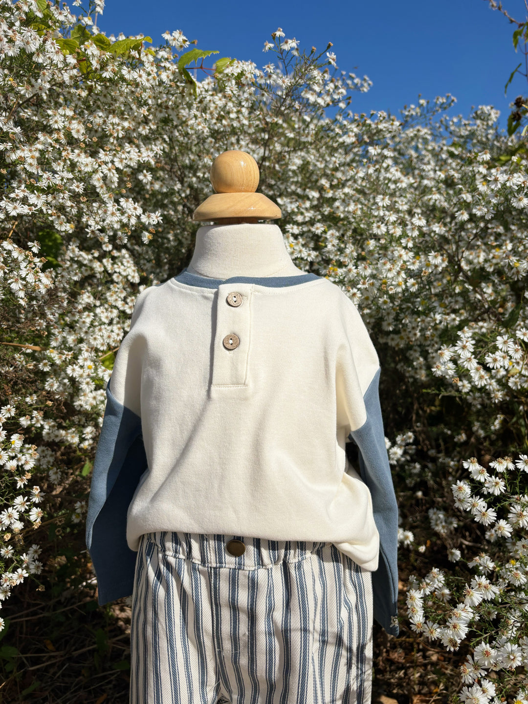 L/S Henley Tee, Ocean