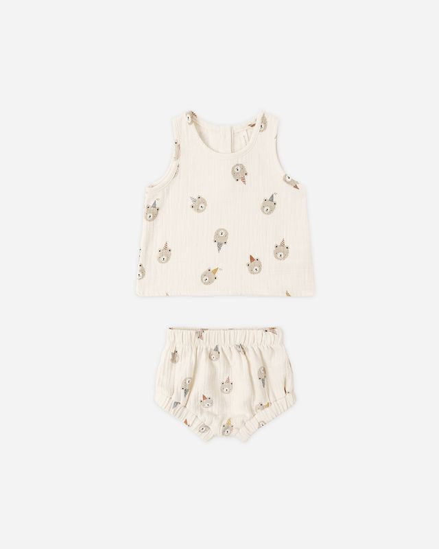 Woven Tank Set, Party Bears