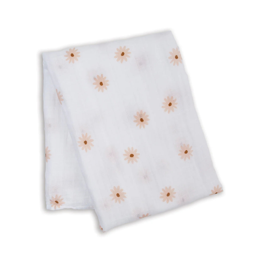 Cotton Muslin Swaddle, Daises