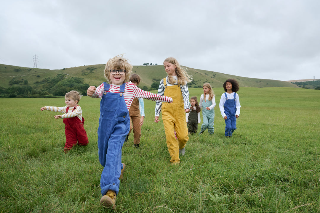 Chunky Cord Dungarees, Petrol