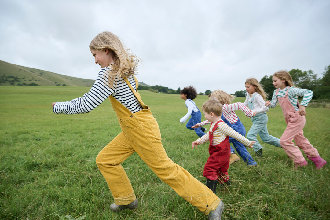 Chunky Cord Dungarees, Ochre