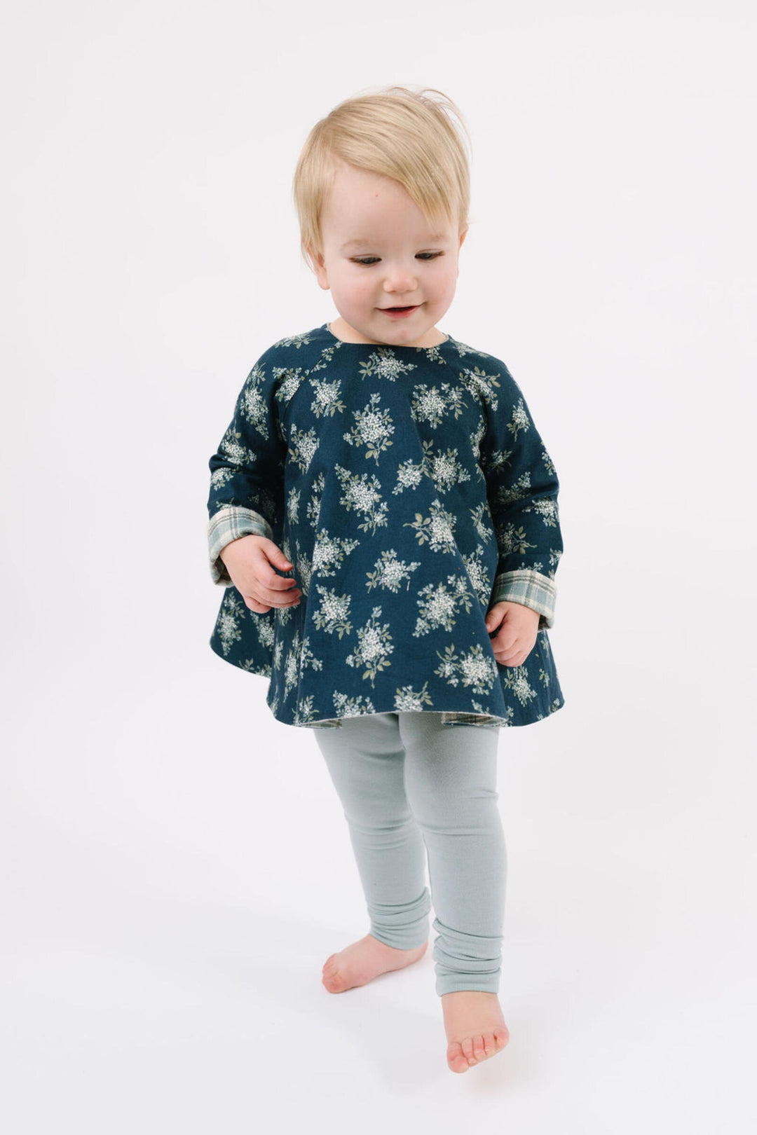 Reversible Swing Tunic, Winter Corsage