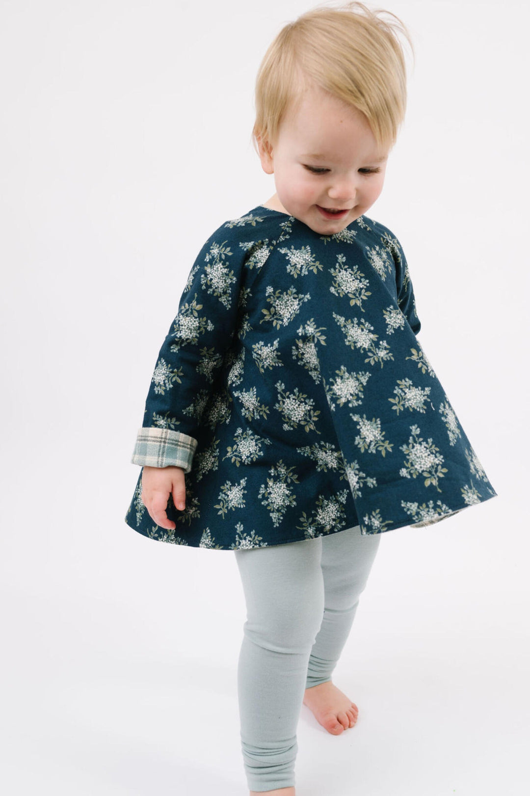 Reversible Swing Tunic, Winter Corsage