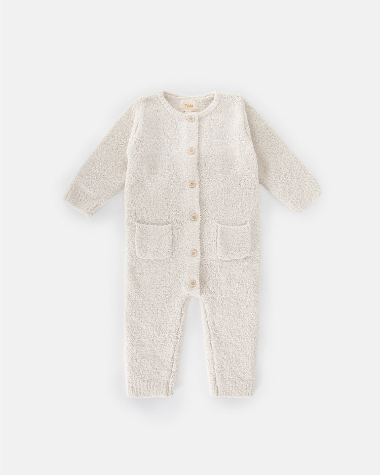 Jumpsuit - Fuzzy, Ecru