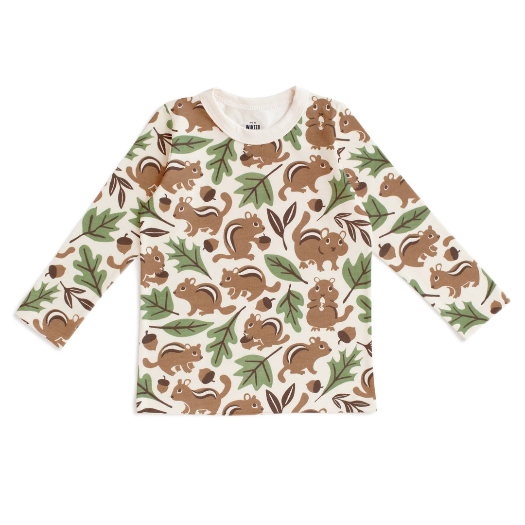 L/S Tee, Chipmunks Brown