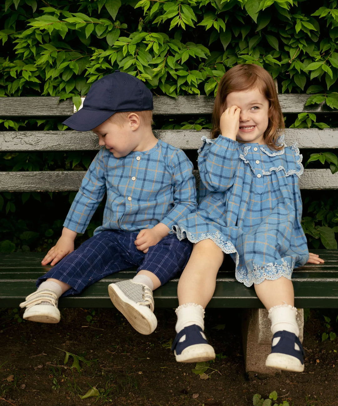 Lupo Baby Shirt, Autumn Plaid