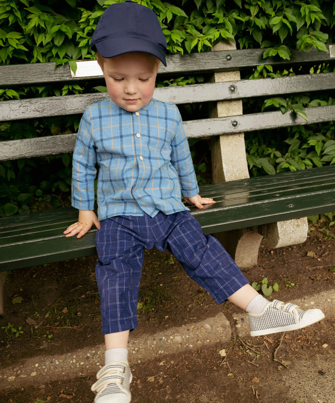 Lupo Baby Shirt, Autumn Plaid