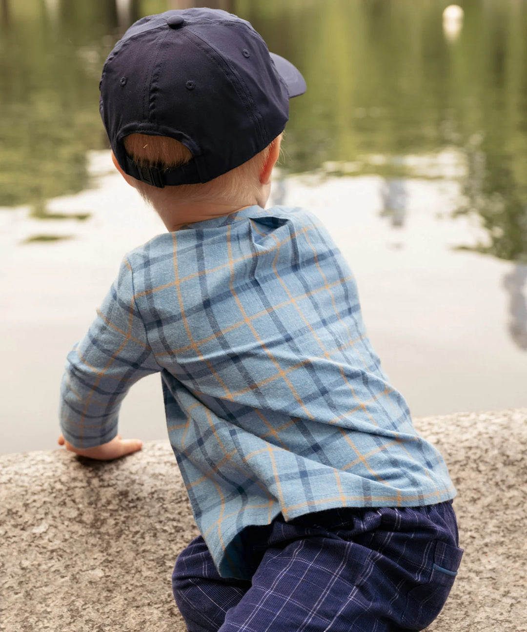 Lupo Baby Shirt, Autumn Plaid