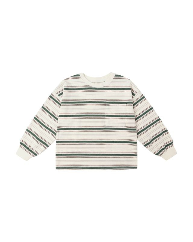 Relaxed L/S Tee, Retro Stripe