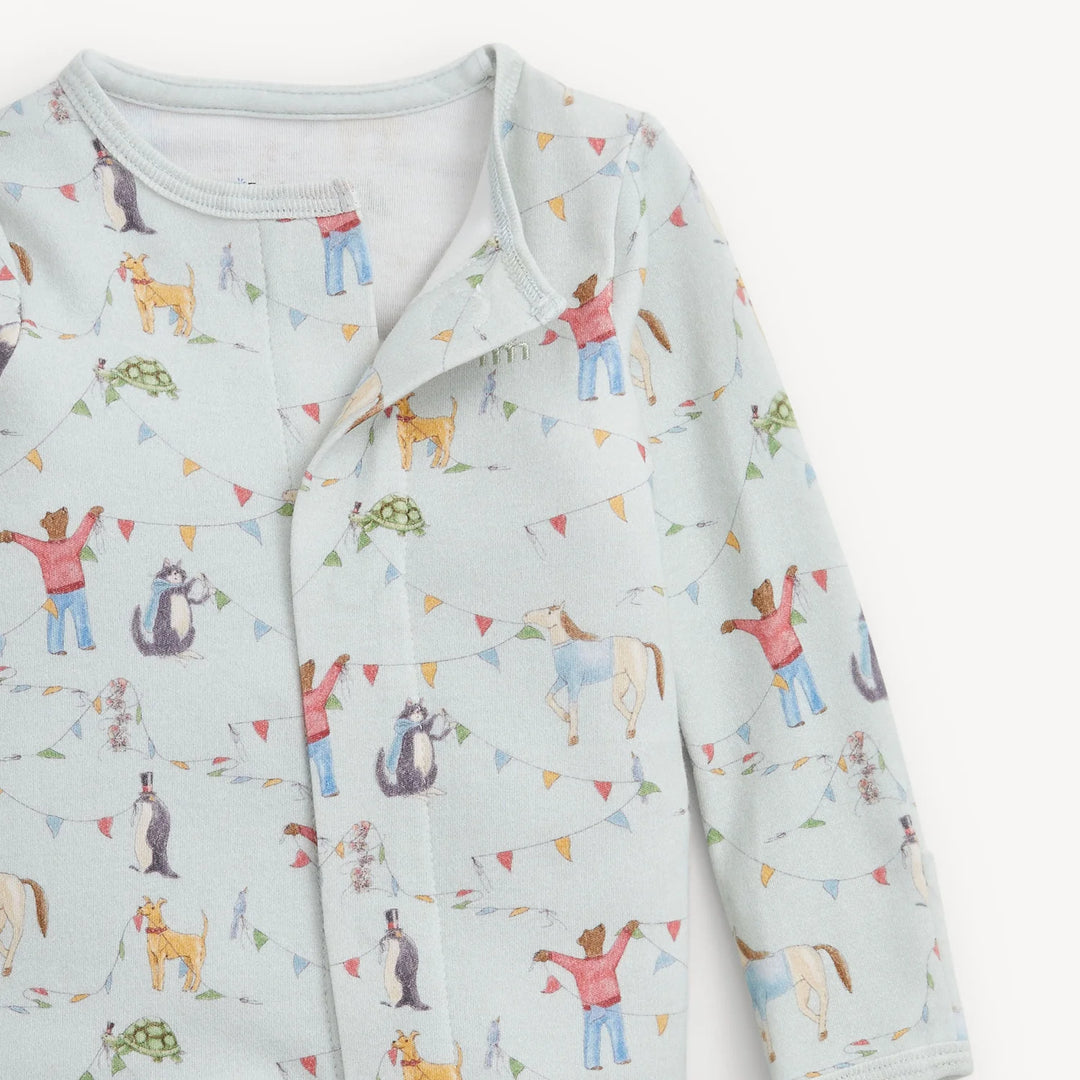 Organic Cotton Footie, Festival Friends