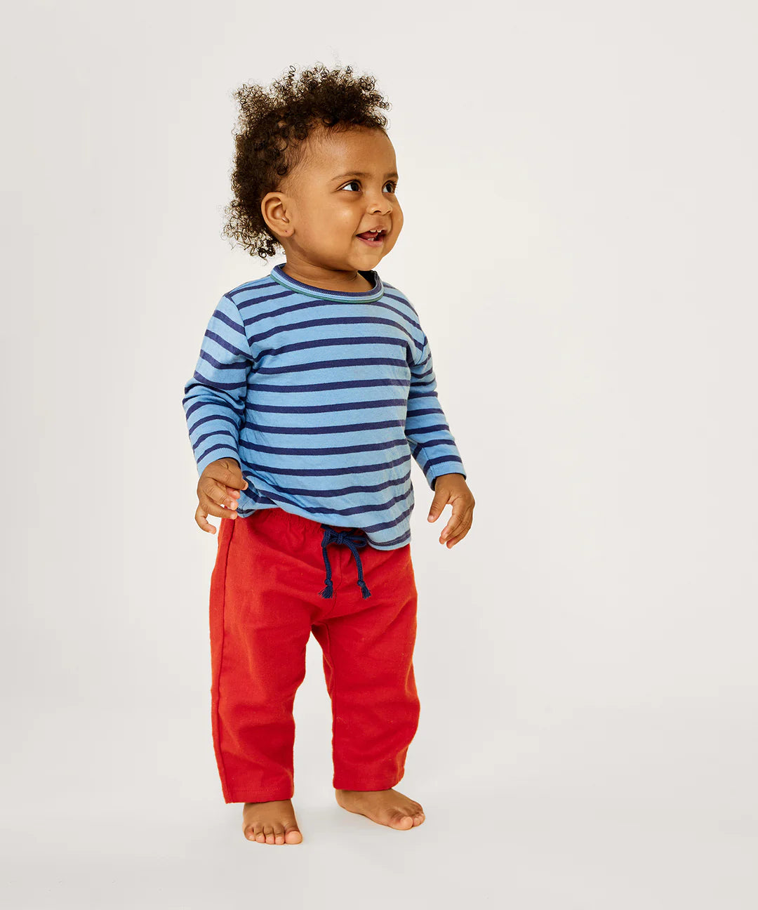 Edward Baby T-Shirt, Ocean Stripe