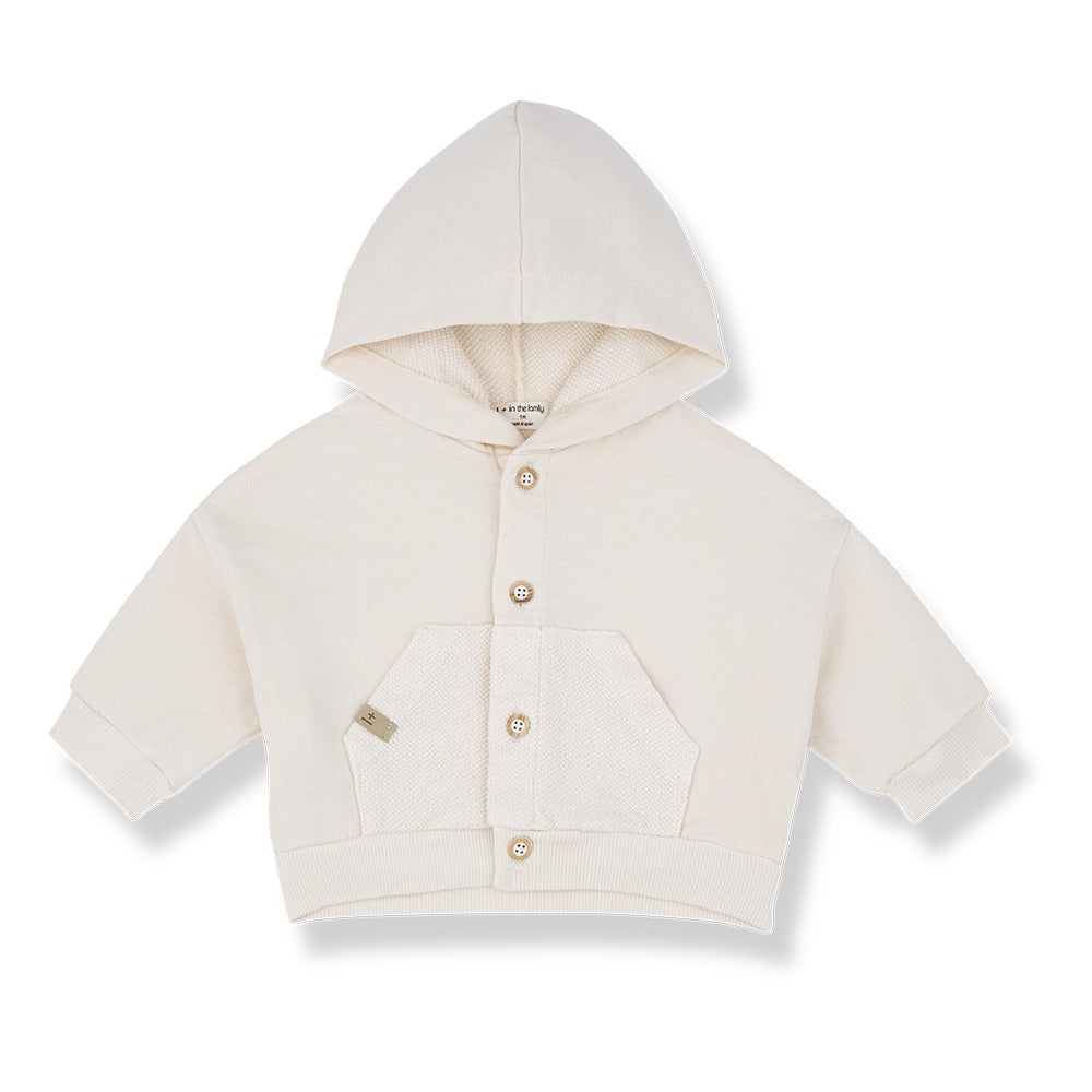 Naxos Hood Jacket, Ecru