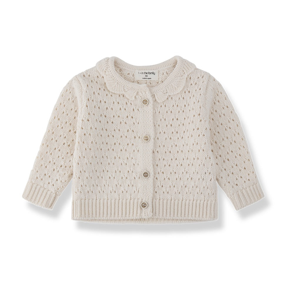 Nimes Girly Cardigan, Ecru