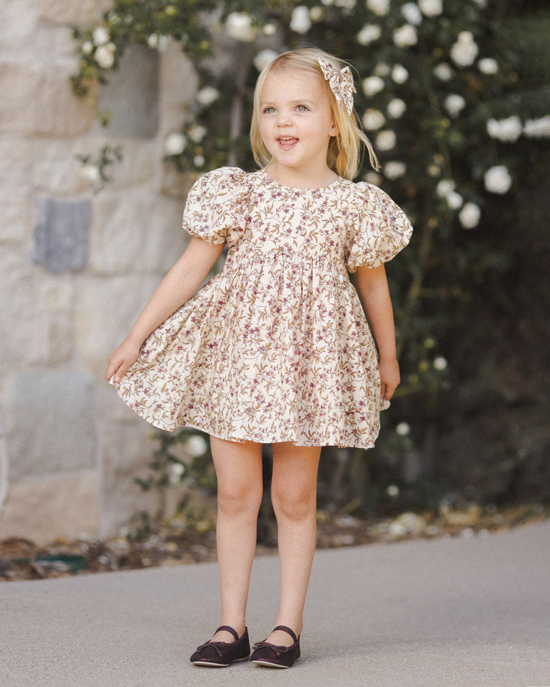 Luna Dress, Fig Floral