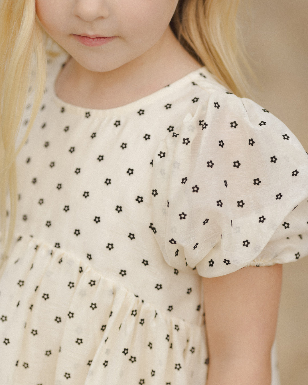 Luna Dress, Flocked Daisy