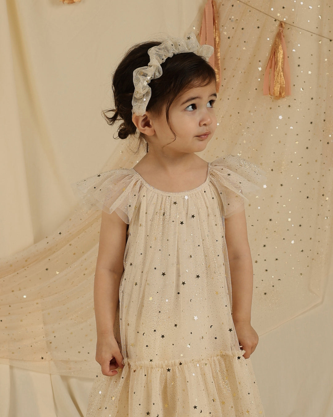 Edie Dress, Champagne Stars