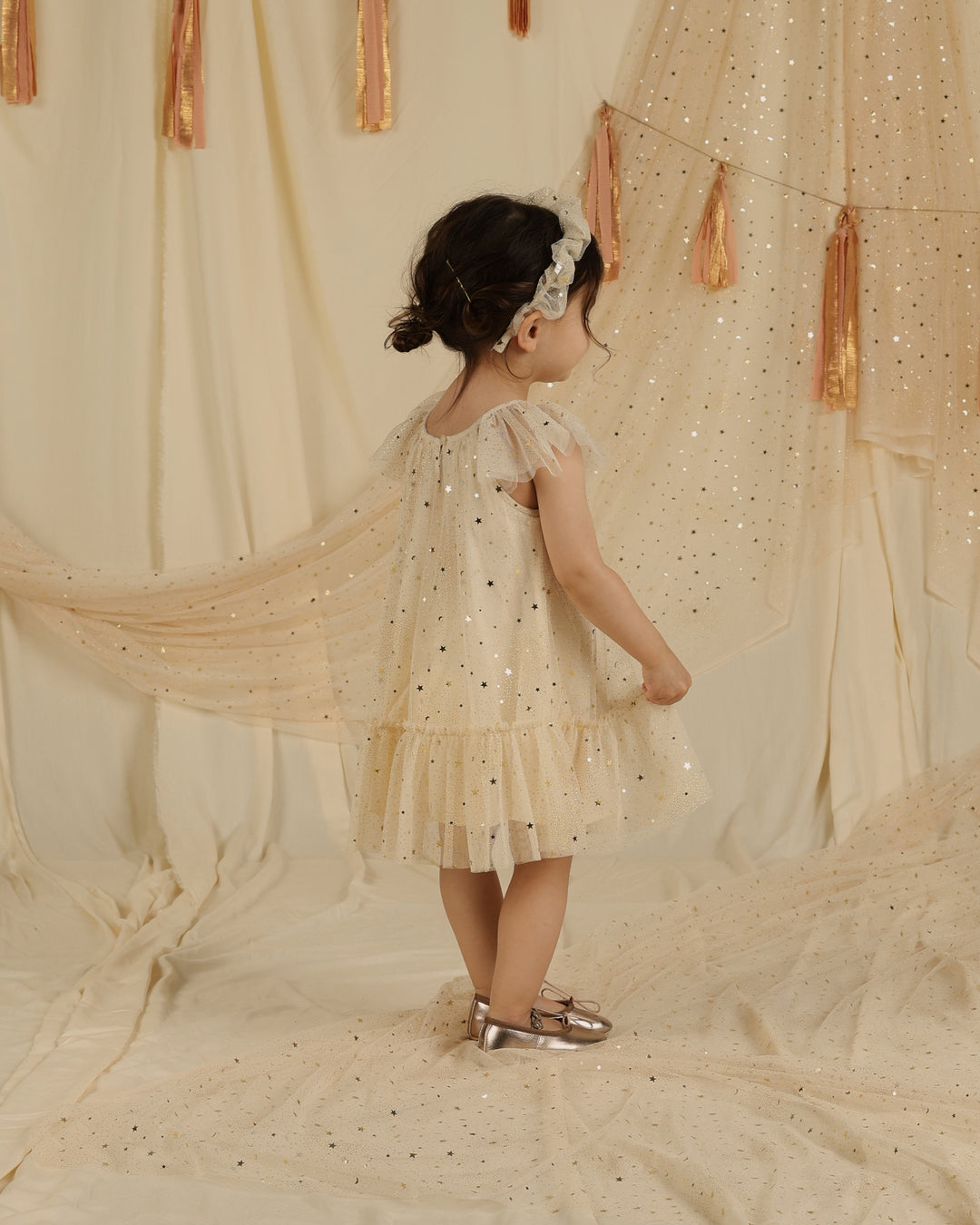 Edie Dress, Champagne Stars