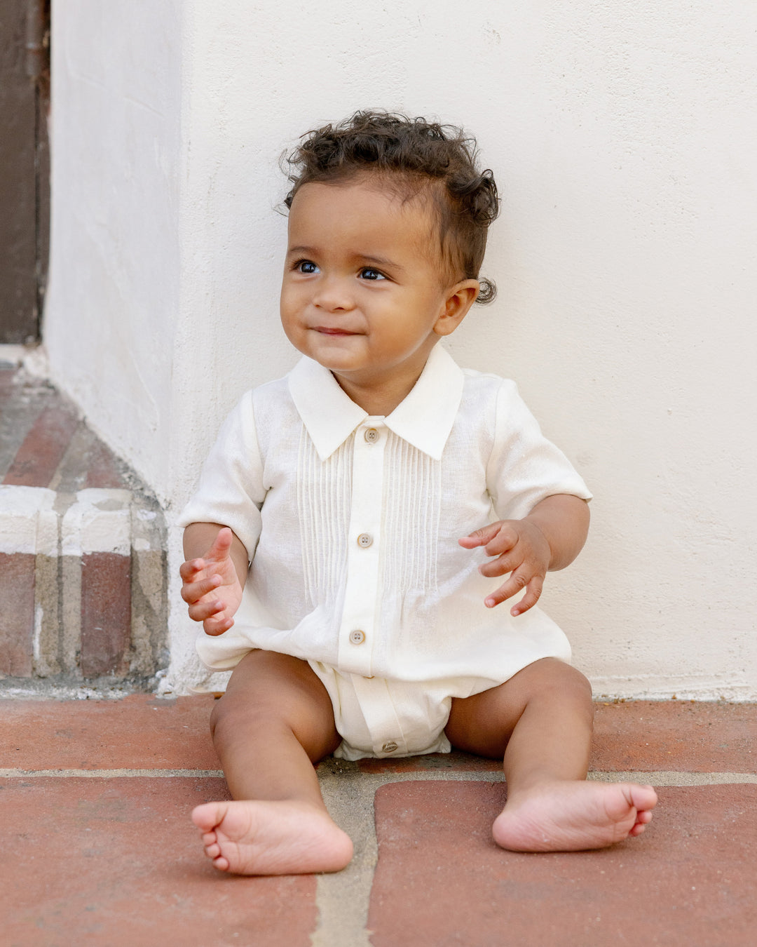 Henry Romper, White