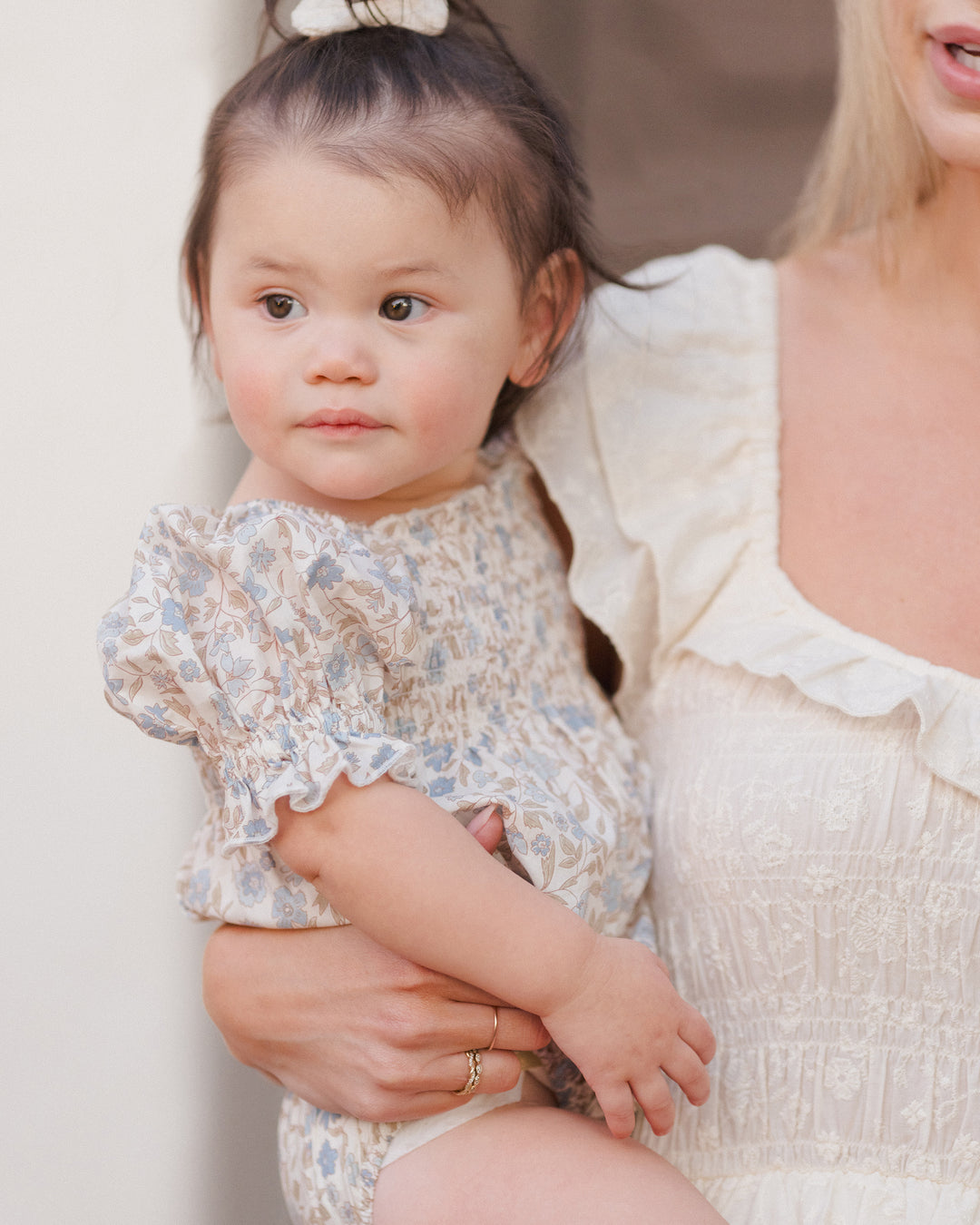 Hazel Romper, Blue Garden