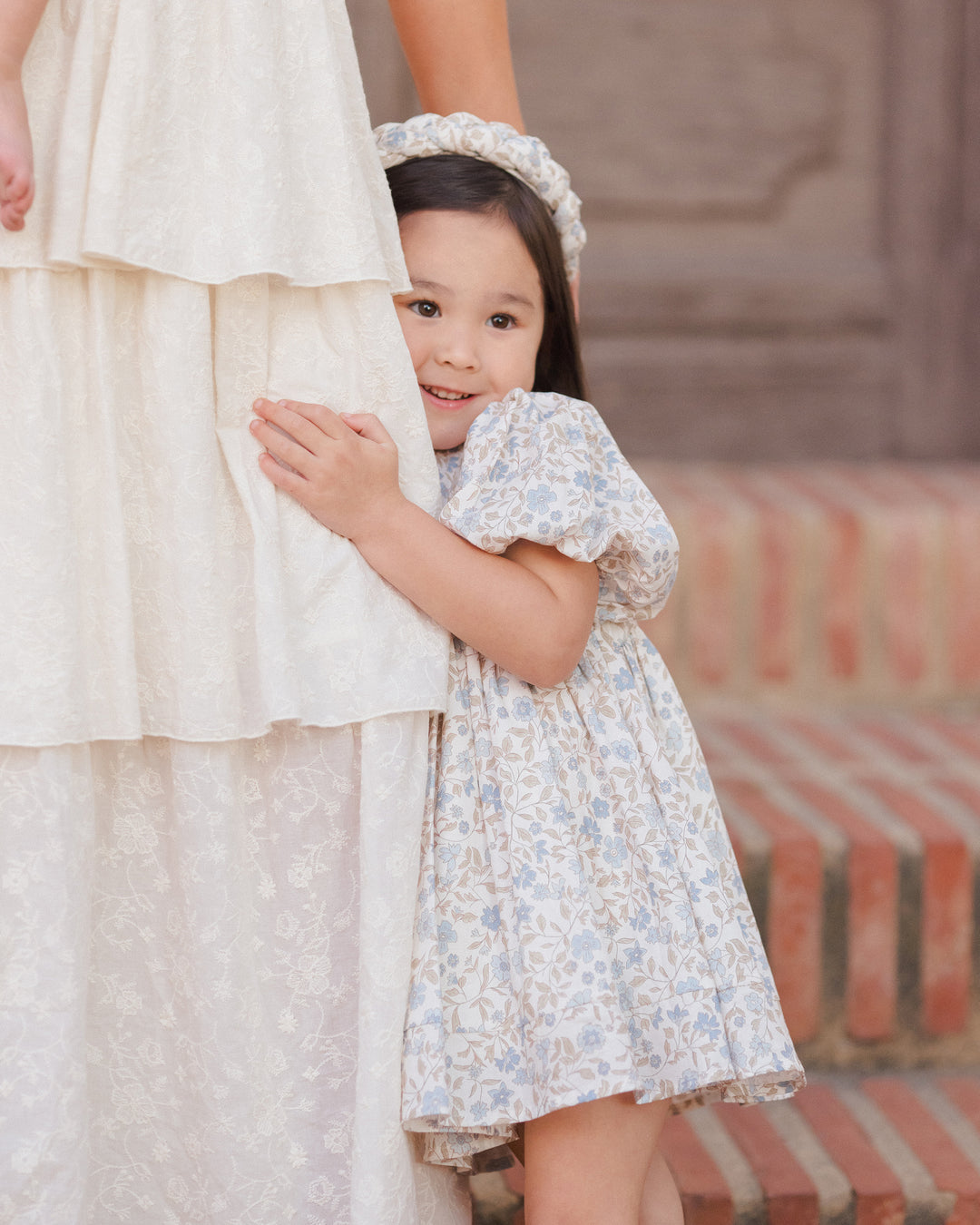 Luna Dress, Blue Garden