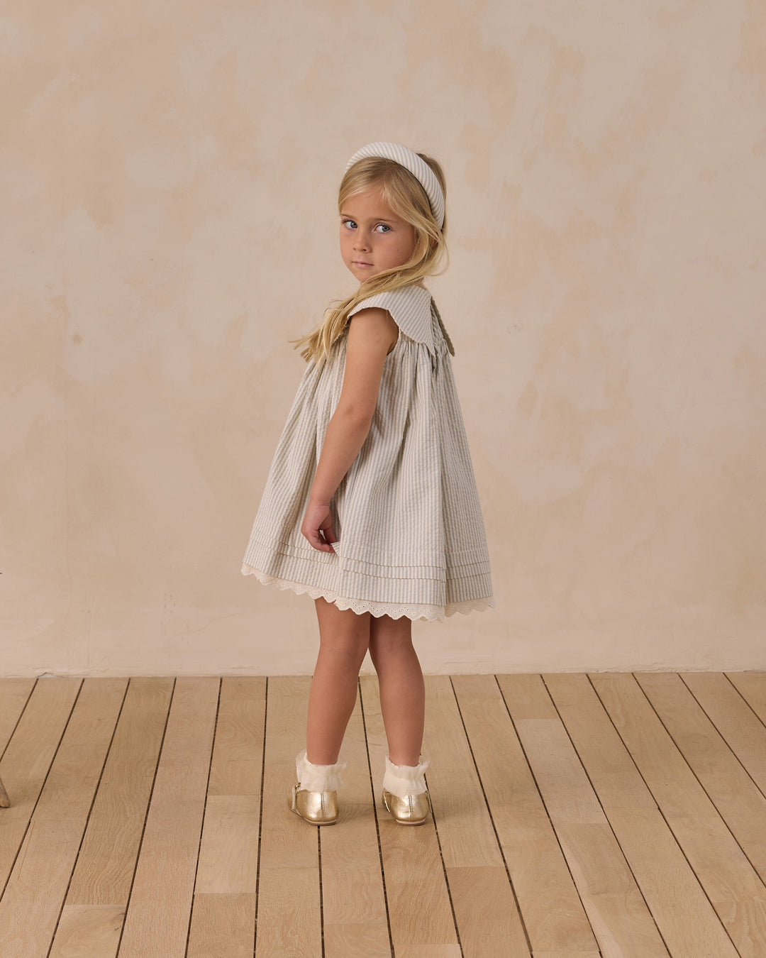 Florence Dress, Sky Stripe