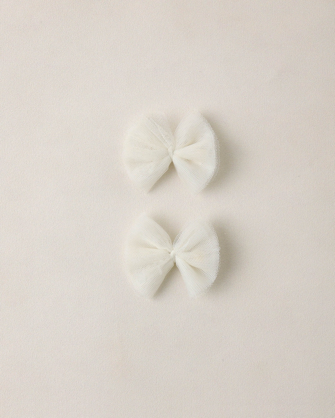 Flutter Tulle Clips, Ivory